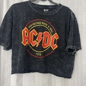 Women’s AC/DC crop top